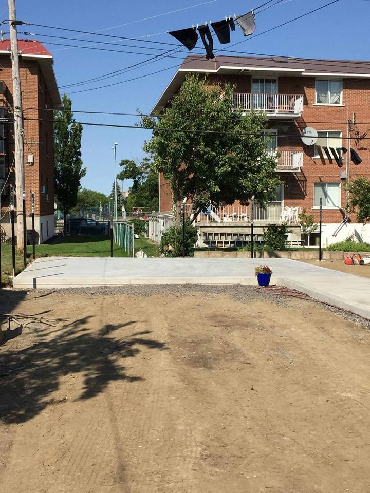 Installation et finition de béton Sainte-Clotilde